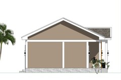 30×23 Feet Small House 9×7 Meter 2 Bed 1 Bath Gable Roof PDF Plan (A4 Hard Copy)