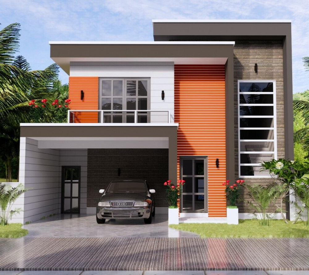 Custom House Plans 10×13.6 Meter 33×45 Feet 3 Beds 4 Baths Slap (A4 Hard Copy)