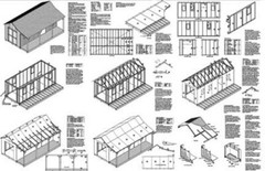 12′ x 20′ Building Cottage Shed With Porch Plans, Material List Included #81220