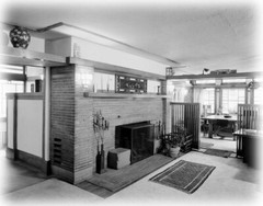 Prairie Style, Architect’s own home, Sunroom, 4 bedrooms, printed house plans