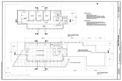 Frank Lloyd Wright, Midcentury Modern Boulter home, PRINTED architectural plans