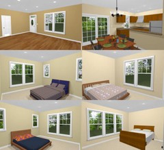 60×30 House — 4 bedroom 3 Bath — 1,800 sqft — PDF Floor Plan — Model 1A