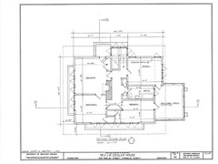 Frank Lloyd Wright Prairie Home, 3-4 bedrooms, architectural house plans