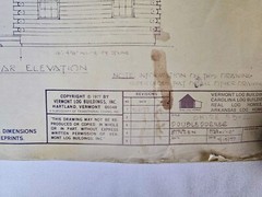 Vtg Vermont Log Buildings Shire 53- 26 Scale Blueprints Log Home 1977 (16) Pages