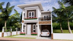 Small House Plan 23×33 Feet 7×10 Meter 4 Beds 3 Baths Flat Roof (A4 Hard Copy)