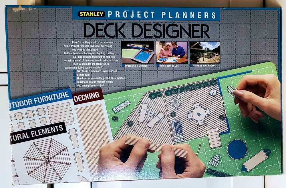 NEW Stanley Deck Designer Project Planner Sealed Layout Design 1998