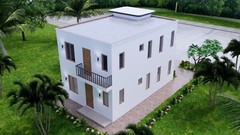 20×30 Duplex House Plan 6×9 Meter 2 Beds 1 Bath Each Floor PDF & A4 Hard Copy
