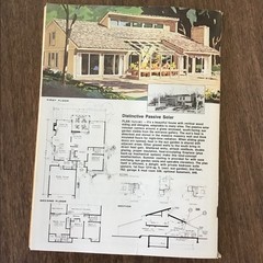 1983 Vtg Contemporary Home Floor Plans HOUSE Book SEE INDEX Solar Energy Saving