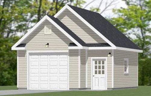 20×24 1-Car Garage — 456 sq ft — PDF Floor Plan — Model 5