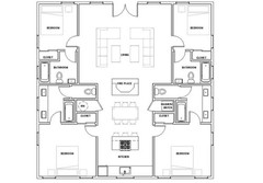 The grand estate house 4 bed 4 bath (40’x40′) Custom House Plans and Blueprints