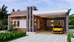 House Plans 40×36 Feet 12×11 Meter 3 Beds 3 Baths Terrace Roof (A4 Hard Copy)