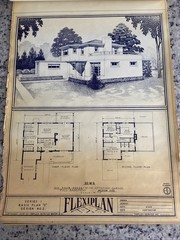 Lot Of 27- 1948 Home Plan Blueprints TRIFLEX Service Washington DC Plan Roll Set