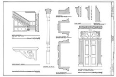 Kenmore Plantation, traditional colonial house, 4+ bedrooms, printed home plans