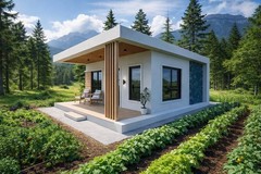 20×20 Feet Small House 6×6 Meter 1 Bed 1 Bath Hidden Shed PDF, CAD &A4 Hard Copy