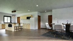 Modern American Style Farm House Plan, 55’x40’ with CAD File, Blueprint PDF