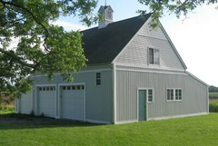 11 Coach-House Loft Garage Designs – Complete Pole-Barn Building Plans (G5)