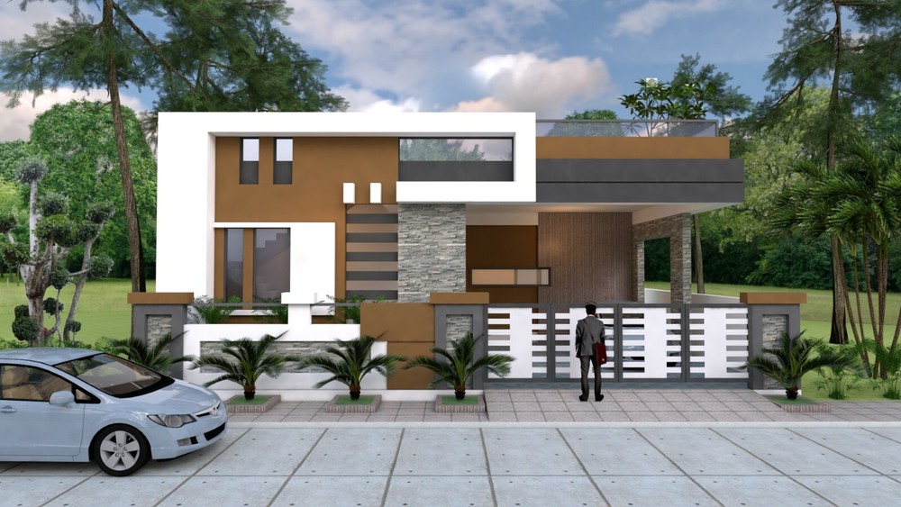 House Plan 40×60 Feet 12×18 Meter 3 Beds 2 Baths Terrace Roof (A4 Hard Copy)