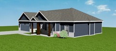 1774 sq.ft., 4 Bedroom, 2 Bath, 2-car garage – Craftsman Home / House Plan