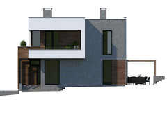 Modern house design 11.0×11.40 meters.