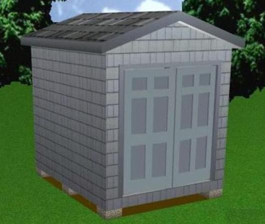 8×10 Storage Shed Plans Package, Blueprints, Material List & Instructions