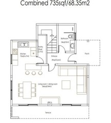 Modern House Floor Plan Design 4Bedroom 3Bathroom + Flat Roof, 1477sqf/137.25m2