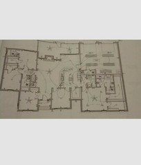 Blue Print Plan of Beautiful Ranch Style Custom Home