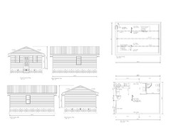 SMALL HOUSE PLAN 20X28 28X20 SMALL HOUSE RANCH GABLE ROOF PLAN # 8710 SH