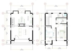 20×30 Feet Small House Plan 6×8.5 Meter 2 Beds 1 Bath Flat Roof (A4 Hard Copy)