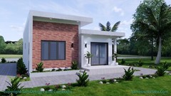 26×36 Feet House Plans 8×11 Meter 2 Beds 2 Baths Terrace Roof PDF (A4 Hard Copy)