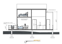 Modern A-Frame Cabin House Plan With 3D Images And PDF For Blueprint Plans