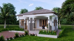 30×30 Custom House Plan 9×9 Meter 3 Beds 2 Baths Hip Roof PDF (A4 Hard Copy)