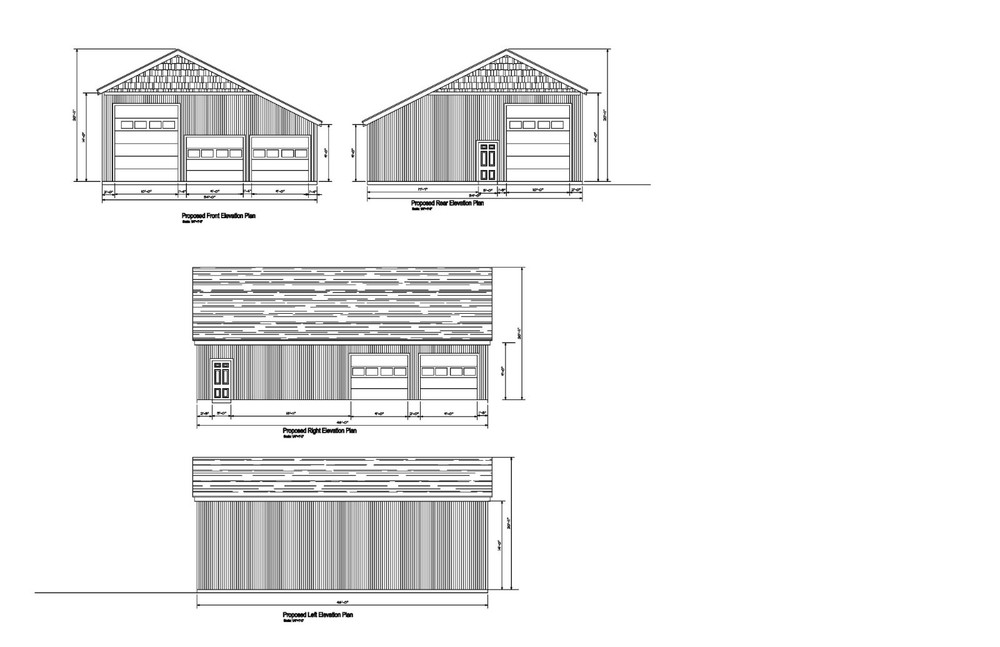 24’x46′ 46’x34′ RV GARAGE PLANS RV GARAGE PLANS 17-3446-RV-GBL- 1