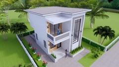 20×30 Feet Small House Plan 6×9 Meter 2 Beds 2 Baths PDF Plan (A4 Hard Copy)