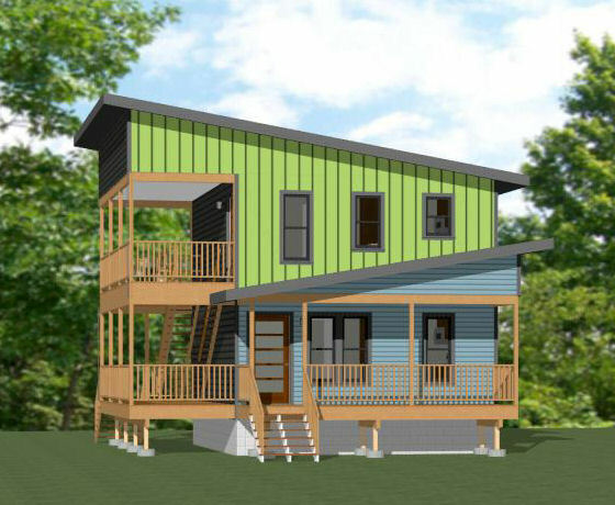 20×24 Duplex — PDF Floor Plan — 960 sq ft — Model 2
