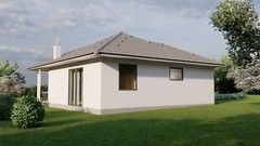Tiny Single Story House Plans 595SQF/55.3m2 Modern Small House Blueprints