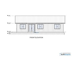 40×50 Lean Modern Cottage Custom Architectural Plans 2000SF – PDF Download