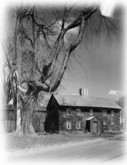Timber frame country home, colonial farmhouse, 5+ bedrooms, printed drawings