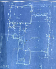 1939 Fort Worth Texas Tudor 2 Story Brick Vintage House Plans Blueprints Drawing
