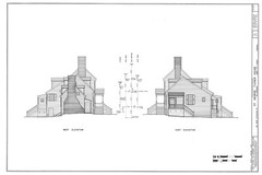 Authentic Colonial Williamsburg Home, wood farmhouse, architectural plan set