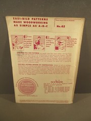 1952 Easi-Bild No 65 Toy Chest On Wheels Build It Yourself Plans