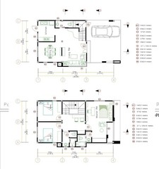 Small House Plan 20×36 Feet 6×11 Meter 3 Beds 3 Baths Shed Roof (A4 Hard Copy)