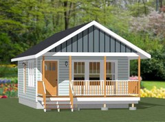18×30 Tiny House — 540 sq ft — PDF Floor Plan – Model 5A