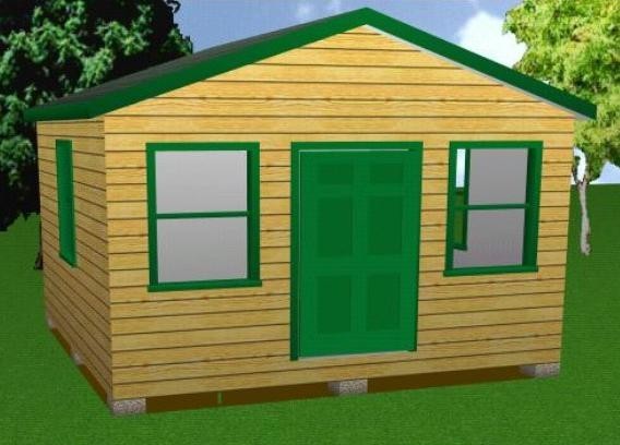 16×16 Storage Shed Plans Package, Blueprints, Material List & Instructions
