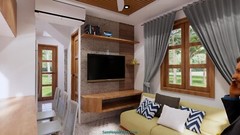 10×20 Feet Small House 3×6 Meter 1 Bed 2 Baths Shed Roof PDF Plan (A4 Hard Copy)