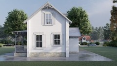 Two-Story 2-Bedroom Home Building Plans | 28’x16′ | 956sqft | DIY Blueprint