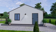 13×23 Feet 4×7 Meter 1 Car Garage Gable Roof Shed Plan PDF Plans (A4 Hard Copy)