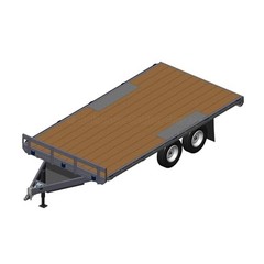 8.5 x 16 Deck Over Trailer Plans, 7,000 lb Capacity, DIY Blueprints, Step-by