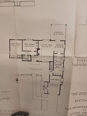 VTG 1950s The Little Red House Good Housekeeping Floor Plan MCM Chapman & Evans