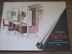 Vtg RARE 60’s MCM CRANE Plumbing SKETCH BOOK Booklet / Home Design Plans