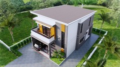 25×38 Feet Small House Plan 7.5×11.7 Meter 4 Beds 4 Baths Shed R(A4 Hard Copy)